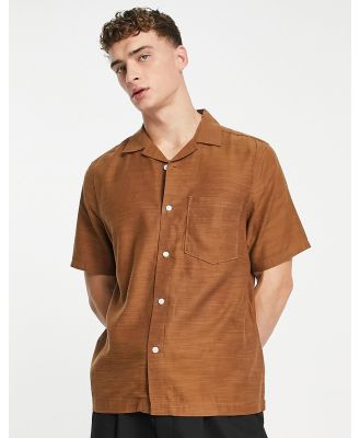 Weekday Chill short sleeve shirt in brown