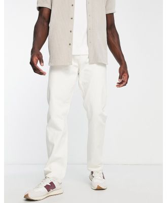 Weekday space relaxed straight jeans in dirty white