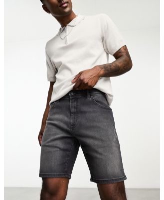 Wrangler Texas denim shorts in grey