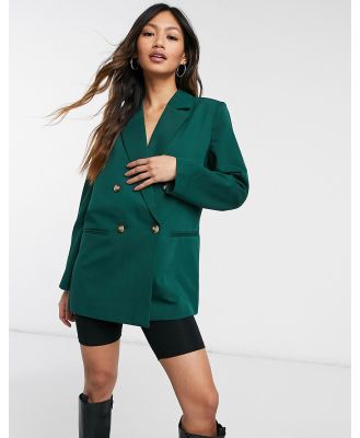 Y.A.S double breasted blazer co-ord in dark green