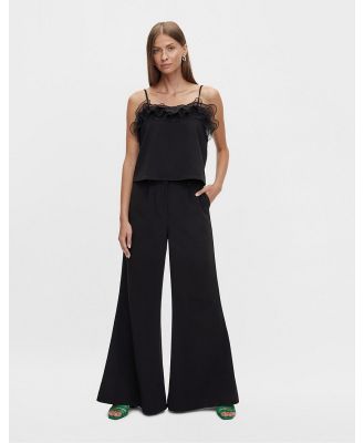 Y.A.S flared tailored pants in black (part of a set)