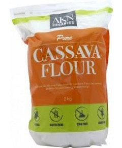 AKN Organics Pure Cassava Flour G/F 2Kg