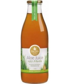 Aloe Vera Aloe Juice +20 Australian Herbs (Glass) 1L