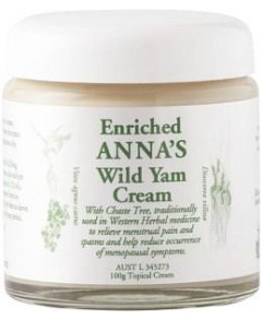 Anna's Wild Yam Cream (Her) Menstrual & Menopausal Symptoms 100g