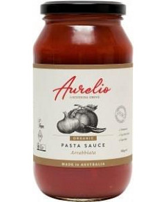 Aurelio Organic Arrabbiatta Pasta Sauce G/F 500g