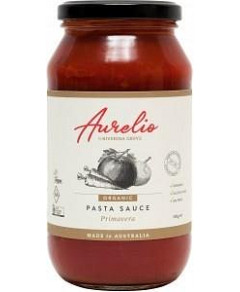 Aurelio Organic Primavera Pasta Sauce G/F 500g