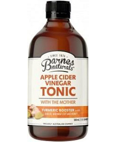 Barnes Naturals Apple Cider Vinegar Tumeric Boost Tonic 500ml