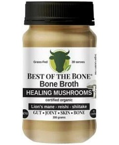 BEST OF THE BONE Bone Broth Beef Concentrate Healing Mushrooms Organic Lion's Mane Reishi Shiitake 3