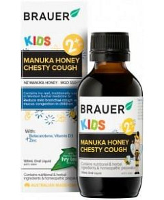 BRAUER Kids Manuka Honey Chesty Cough (2+ years) 100ml