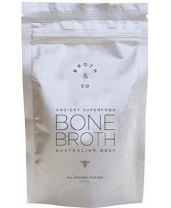 Broth & Co Australian Beef Bone Broth Powder G/F 100g Pouch
