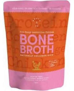 Broth & Co Free Range Chicken Bone Broth G/F 300ml Pouch