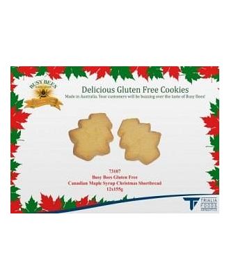 Busy Bees Canadian Maple Syrup Christmas Shortbread 155g