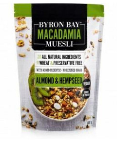 Byron Bay Macadamia Muesli Almond & Organic Hempseed 400g