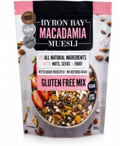 Byron Bay Macadamia Muesli Gluten Free Fruit & Nut 700g