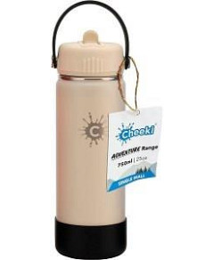 Cheeki Stainless Steel Bottle Adventure Sandstone 750ml