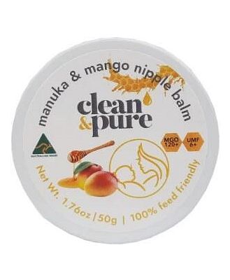 Clean & Pure Manuka & Mango Nipple Balm 50g MAY25