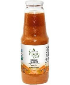 Complete Health Products Organic Carrot Ginger & Turmeric 100% Juice 1L