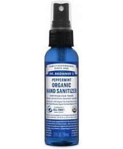 Dr Bronner's Organic Hand Sanitizer Peppermint 59ml