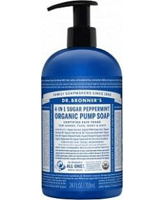 Dr Bronner's Organic Pump Soap Peppermint 710ml