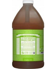 Dr Bronner's Organic Soap Lemongrass Lime 1.89L