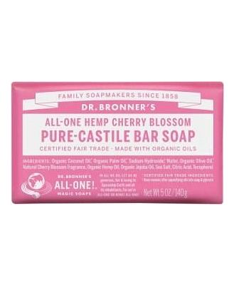 Dr Bronner's Pure Castile Bar Soap Cherry Blossom 140g