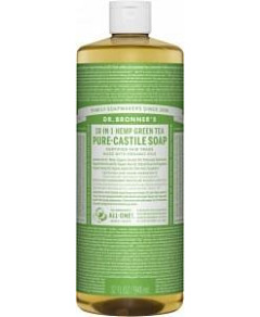Dr Bronner's Pure Castile Liquid Soap Green Tea 946ml