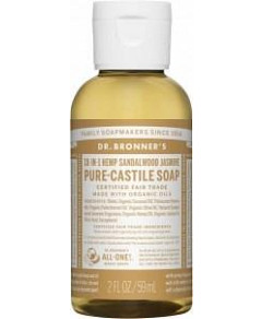 Dr Bronner's Pure Castile Liquid Soap Sandalwood Jasmine 59ml