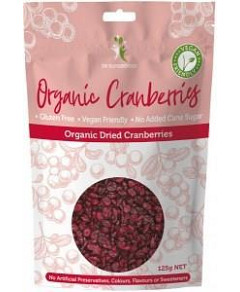 Dr Superfoods Super Organic Dried Cranberries 125g