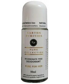 Earths Purities Pure Collection Natural Deodorant Roll On For Her 50g