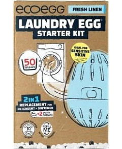 Ecoegg Laundry Egg Starter Kit 50 Washes Fresh Linen