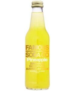 Famous Soda Co Sugar Free All Natural Pineapple 12x330ml MAY25