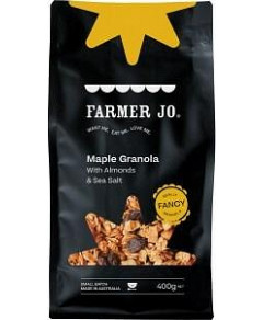 Farmer Jo Maple Granola w/Roasted Almonds & A Sprinkle of Sea Salt 400g
