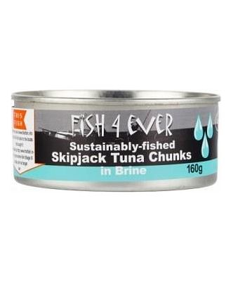 Fish 4 Ever Azores (Skipjack) Tuna Chunks in Brine 160g