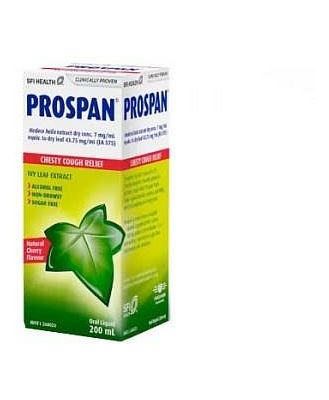 SFI HEALTH Prospan Chesty Cough Relief Cherry Flavour Oral Liquid 200ml