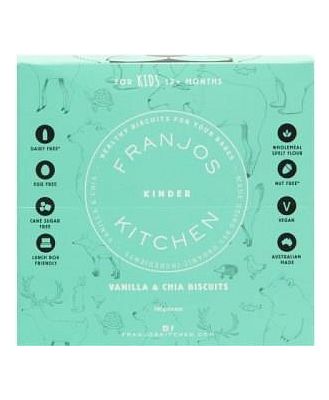 Franjo's Kitchen Vanilla & Chia Kinder Biscuits 144g