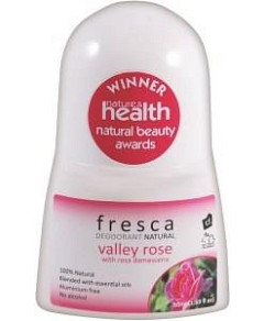 FRESCA NATURAL Deodorant Valley Rose (with Rosa Damascena) 50ml