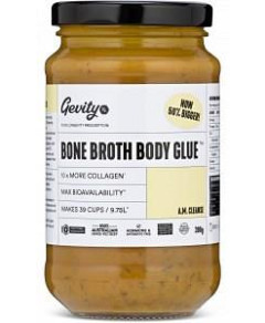Gevity Rx Bone Broth Body Glue A.M Cleanse G/F 390g