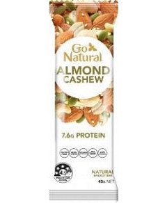 Go Natural Almond & Cashew Bar 16x45g