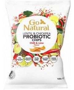 Go Natural Probiotic Chips Chilli & Lime Flavour 100g