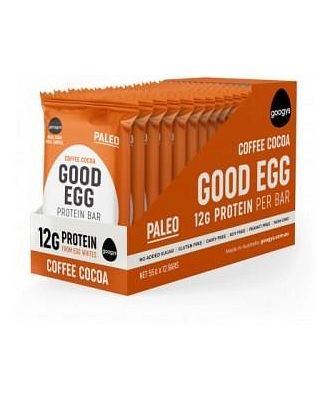 Googys Natural Paleo Protein Bar Coffee Cocoa G/F 12x55g