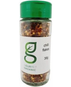 Gourmet Organic Chilli Flakes Shaker 38g