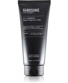 Handsome Men's Organic Skincare 2 in 1 Shampoo Peppermint/Nettle 200ml