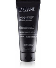 Handsome Men's Organic Skincare Facial Moisturiser Cedarwood/Bergamot/Aloe Vera 100ml