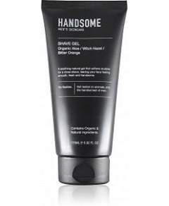 Handsome Men's Organic Skincare Shave Gel Aloe/Witch Hazel/Bitter Orange 175ml
