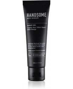 Handsome Men's Organic Skincare Shave Gel Aloe/Witch Hazel/Bitter Orange 50ml