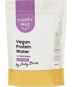 Happy Way Ashy Bines Vegan Protein Water Passionfruit 420g