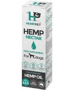 Hemp Pet Hemp Nectar Raw Australia Hemp Oil Feed Supplement for Dogs 100ml