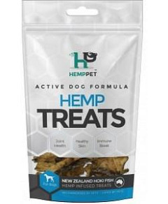 Hemp Pet Skin & Coat Support NZ Hoki Fish Hemp Infused Treats for Dogs 70g