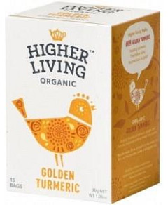 Higher Living Organic Golden Turmeric 15Teabags