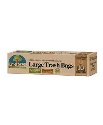 If You Care Trash Bags with Drawstring  (30Gallon/113.6L) 10Bags